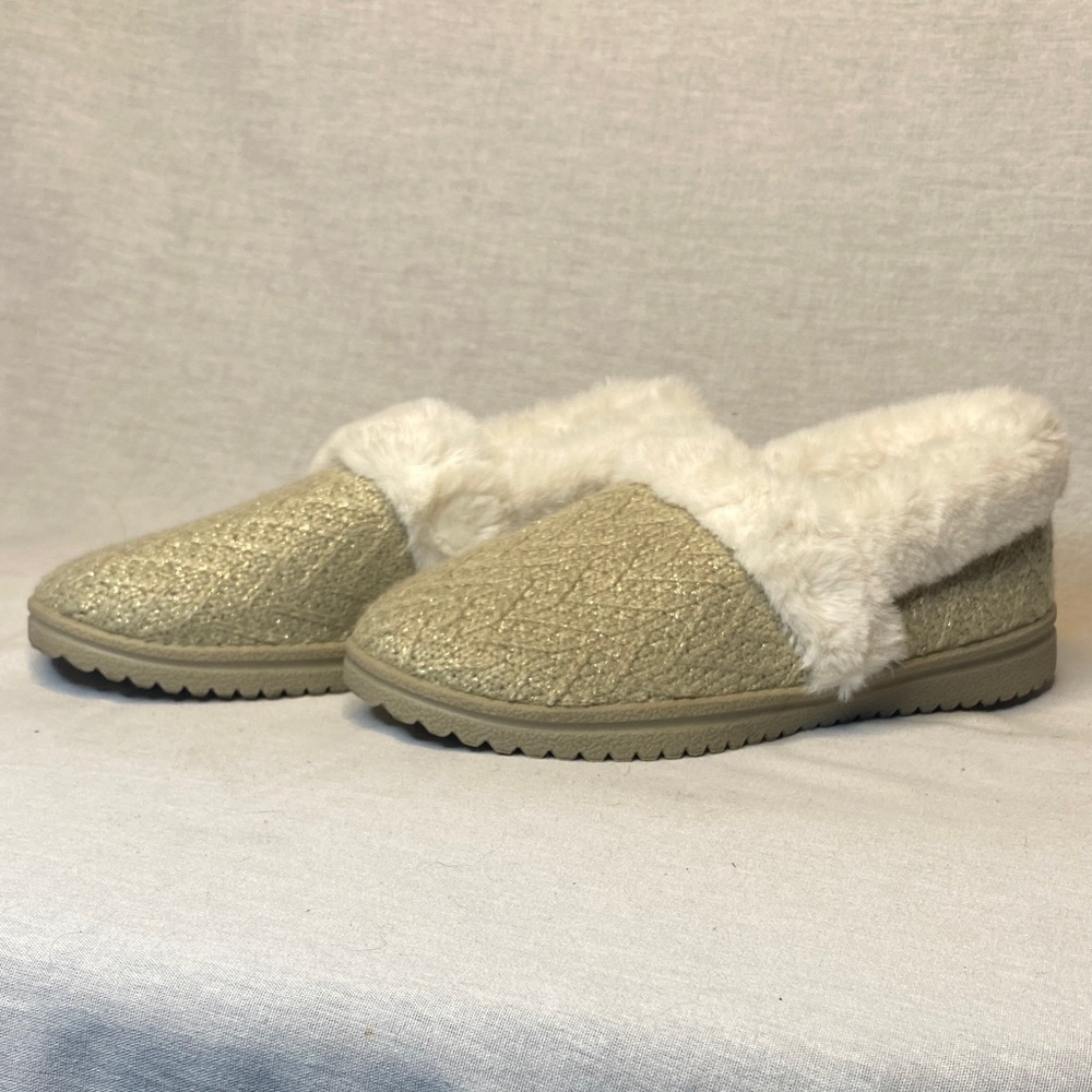 Skechers cozy lite sparkle knit slippers